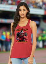 Load image into Gallery viewer, Cardinals Red Rage #40 Woman’s Football Fan Flowy Tank Top