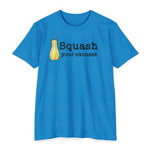 Load image into Gallery viewer, Squash Your Excuses Motivational CVC Jersey T-shirt