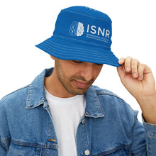 Load image into Gallery viewer, ISNR Neuroregulation Disciplines Blue Bucket Hat - Ideal for Summer Fun & Outdoor Adventures