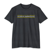 Load image into Gallery viewer, Never Done Always Improving Motivational Unisex CVC Jersey T-shirt