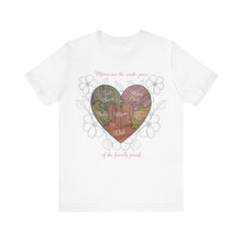 Load image into Gallery viewer, Moms are the Center of the Family Puzzle Customizable Unisex Jersey Short Sleeve Tee