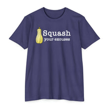Load image into Gallery viewer, Squash Your Excuses Motivational Unisex CVC Jersey T-shirt
