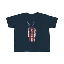 Load image into Gallery viewer, Independence Day USA Peace Fingers Toddler's Fine Jersey Tee