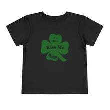 Load image into Gallery viewer, Kiss Me I’m Irish St Patrick’s Day Toddler Short Sleeve Tee