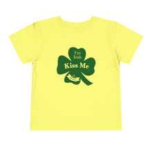 Load image into Gallery viewer, Kiss Me I’m Irish St Patrick’s Day Toddler Short Sleeve Tee