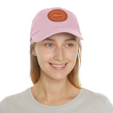 Load image into Gallery viewer, Team Awesomesauce Dad Hat with Leather Patch (Round)