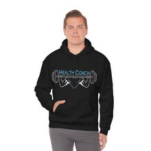 Load image into Gallery viewer, Health Coach Muscle Heart Barbell discipline equals freedom Unisex Heavy Blend™ Hooded Sweatshirt