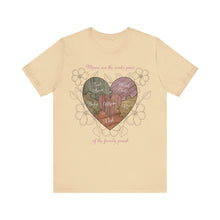 Load image into Gallery viewer, Moms are the Center of the Family Puzzle Customizable Unisex Jersey Short Sleeve Tee