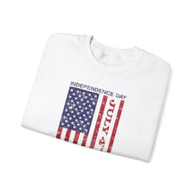 Load image into Gallery viewer, Independence Day USA Flag July 4th 2025 Unisex Heavy Blend™ Crewneck Sweatshirt