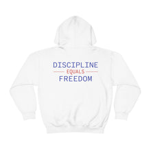 Load image into Gallery viewer, Health Coach Muscle Heart Barbell discipline equals freedom Unisex Heavy Blend™ Hooded Sweatshirt