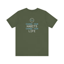 Load image into Gallery viewer, Team Platinum 2023 Conference Change Your Habits Change Your Life Unisex Jersey Short Sleeve Crew Neck Tee