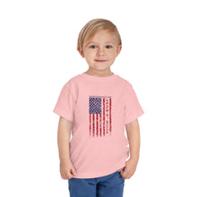 Load image into Gallery viewer, Independence Day USA Flag July 4th 2024 Toddler Short Sleeve Tee