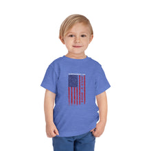 Load image into Gallery viewer, Independence Day USA Flag July 4th 2024 Toddler Short Sleeve Tee