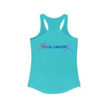 Load image into Gallery viewer, Kick Ass Mode Activated F Cancer Women's Ideal Racerback Tank