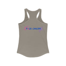 Load image into Gallery viewer, Kick Ass Mode Activated F Cancer Women's Ideal Racerback Tank
