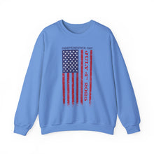 Load image into Gallery viewer, Independence Day USA Flag July 4th 2025 Unisex Heavy Blend™ Crewneck Sweatshirt