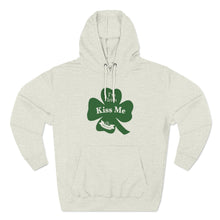 Load image into Gallery viewer, I’m Irish Kiss Me St Patricks Day Three-Panel Fleece Hoodie
