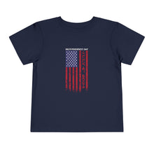 Load image into Gallery viewer, Independence Day USA Flag July 4th 2024 Toddler Short Sleeve Tee
