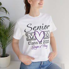 Load image into Gallery viewer, Senior Mom Class of 2025 Gage & Trey Unisex Jersey Short Sleeve Tee
