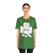 Load image into Gallery viewer, St. Patricks Day 2024 I am Not Irish Kiss Me Anyway Unisex Softstyle T-Shirt
