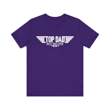 Load image into Gallery viewer, Top Dad Best Dad Ever Fathers Day Jersey Short Sleeve Tee