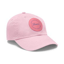 Load image into Gallery viewer, Team Awesomesauce Dad Hat with Leather Patch (Round)