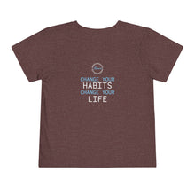 Load image into Gallery viewer, Team Platinum 2023 conference heartbeat change your habits change your life in training Toddler Short Sleeve Tee