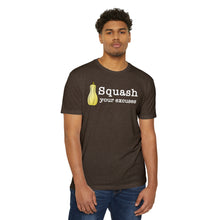 Load image into Gallery viewer, Squash Your Excuses Motivational Unisex CVC Jersey T-shirt