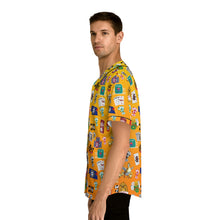 Load image into Gallery viewer, What’s Wild Vibrant Men's Baseball Jersey - Game Night Graphics