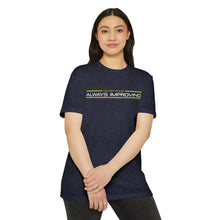Load image into Gallery viewer, Never Done Always Improving Motivational Unisex CVC Jersey T-shirt