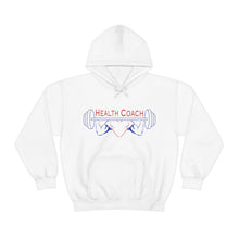 Load image into Gallery viewer, Health Coach Muscle Heart Barbell discipline equals freedom Unisex Heavy Blend™ Hooded Sweatshirt