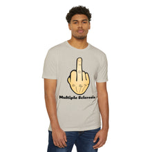 Load image into Gallery viewer, Middle Finger Multiple Sclerosis Unisex CVC Jersey T-shirt