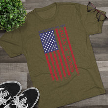 Load image into Gallery viewer, Independence Day USA Flag July 4th 2025 Unisex Tri-Blend Crew Tee