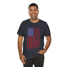Load image into Gallery viewer, Independence Day July 4th 2025 USA Flag Unisex Jersey Short Sleeve Tee