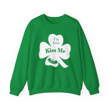 Load image into Gallery viewer, Kiss Me I’m Irish St Patrick’s Day Unisex Heavy Blend™ Crewneck Sweatshirt