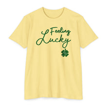 Load image into Gallery viewer, Feeling Lucky St Patricks Day Unisex CVC Jersey T-shirt