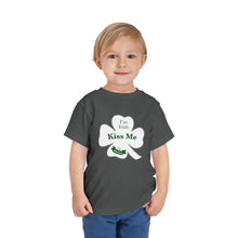 Load image into Gallery viewer, Kiss Me I’m Irish St Patrick’s Day Toddler Short Sleeve Tee