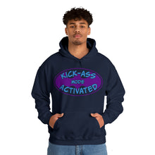 Load image into Gallery viewer, Kick Ass Mode Activated F Cancer Unisex Heavy Blend™ Hooded Sweatshirt