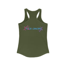 Load image into Gallery viewer, Kick Ass Mode Activated F Cancer Women's Ideal Racerback Tank