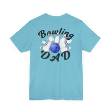 Load image into Gallery viewer, Bowling Dad Fathers Day Unisex Jersey Short Sleeve Tee
