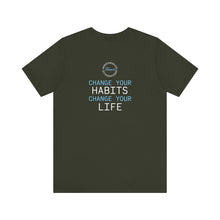 Load image into Gallery viewer, Team Platinum 2023 Conference Change Your Habits Change Your Life Unisex Jersey Short Sleeve Crew Neck Tee