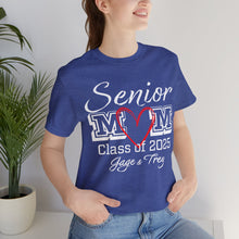 Load image into Gallery viewer, Senior Mom Class of 2025 Gage & Trey Unisex Jersey Short Sleeve Tee