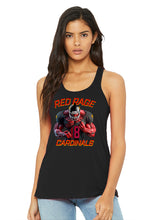 Load image into Gallery viewer, Cardinals Red Rage #18 Woman’s Football Fan Flowy Tank Top
