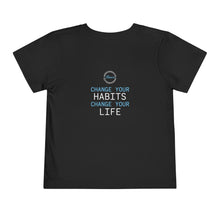 Load image into Gallery viewer, Team Platinum 2023 conference heartbeat change your habits change your life in training Toddler Short Sleeve Tee