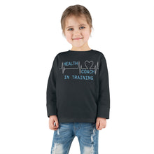 Load image into Gallery viewer, Health Coach in Training heartbeat Toddler Long Sleeve Tee