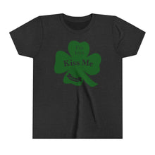 Load image into Gallery viewer, Kiss Me I’m Irish St Patrick’s Day Youth Short Sleeve Tee