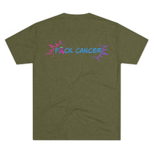Load image into Gallery viewer, Kick Ass Mode Activated F Cancer Unisex Tri-Blend Crew Tee