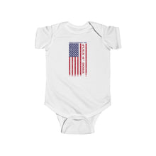 Load image into Gallery viewer, Independence Day July 4 2025 USA Flag Infant Fine Jersey Bodysuit