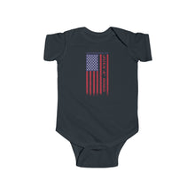 Load image into Gallery viewer, Independence Day July 4 2025 USA Flag Infant Fine Jersey Bodysuit