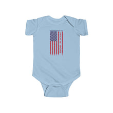 Load image into Gallery viewer, Independence Day July 4 2025 USA Flag Infant Fine Jersey Bodysuit